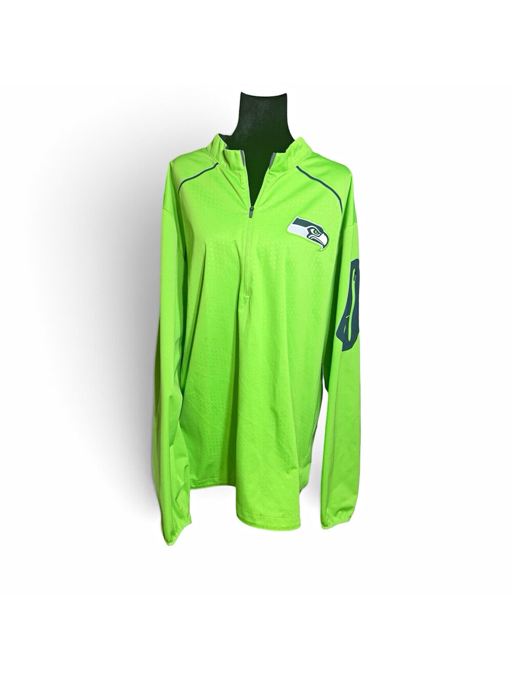 Nike NFL On Field Seattle Seahawks Alpha Fly Rush Men's XXL Half-Zip Pullover